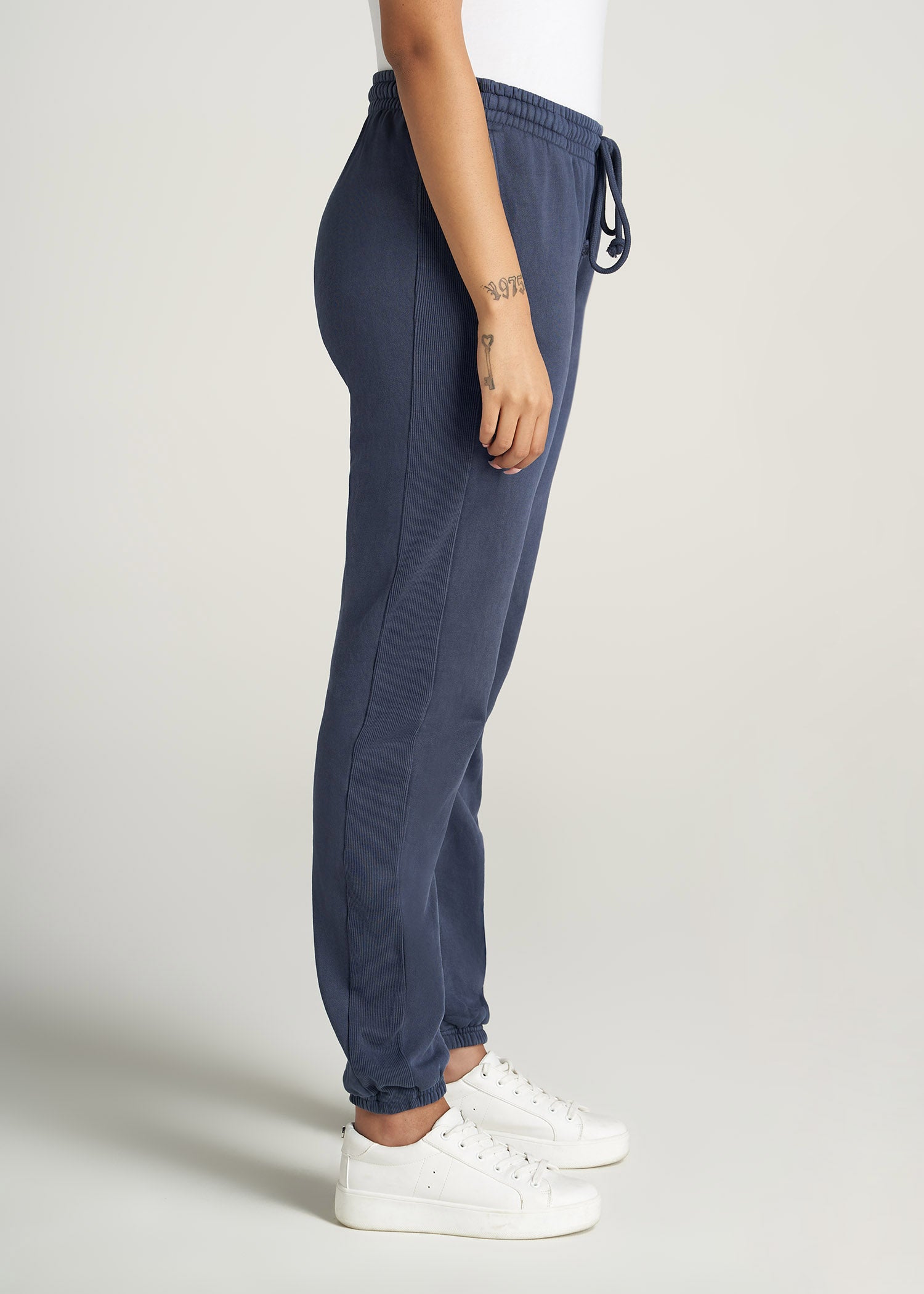 Wearever Fleece Regular Fit Women's Tall Sweatpants in Navy