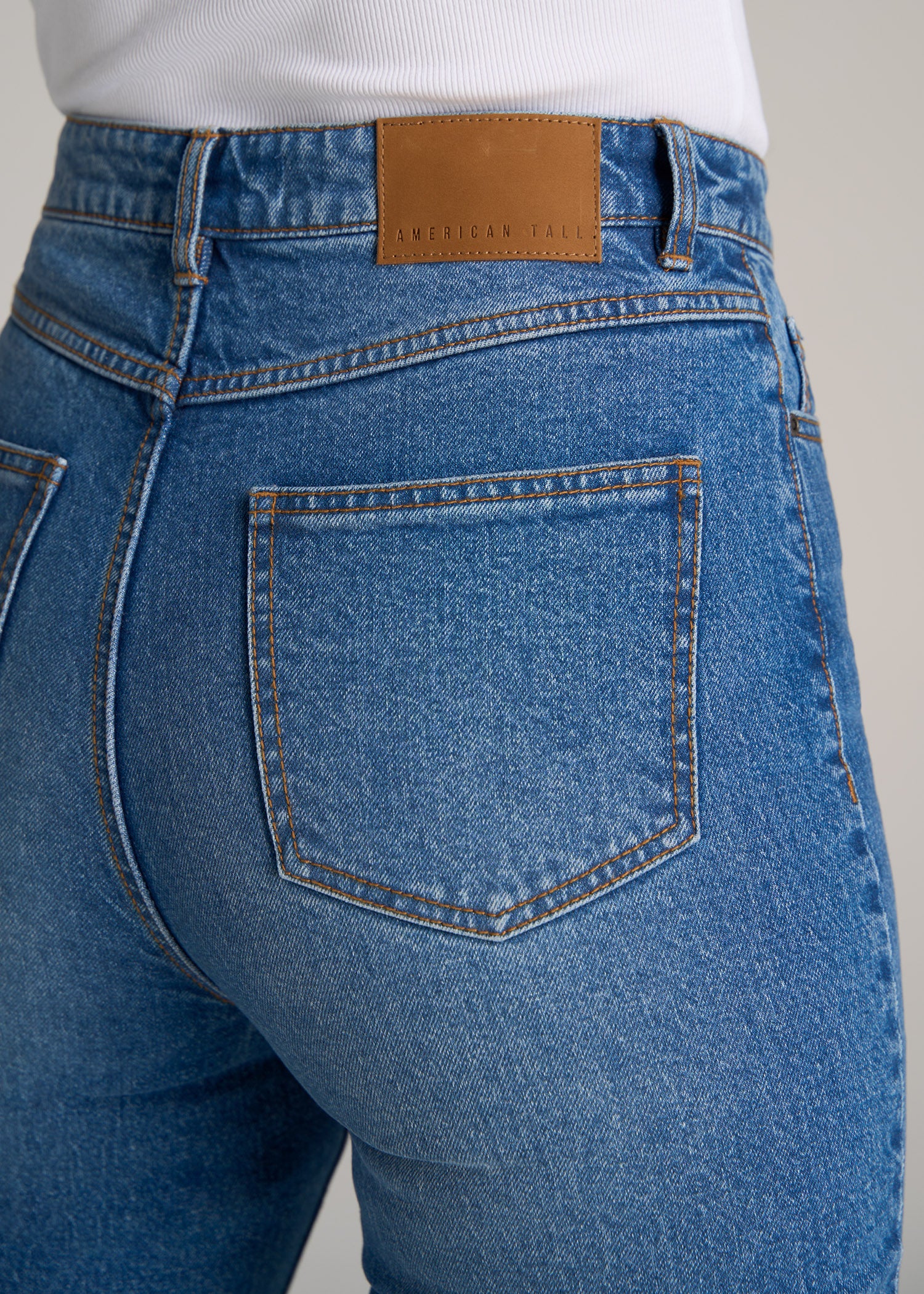 American Tall Women Lola Ultra High Rise Slim Jeans True Blue Detail ?v=1668187273