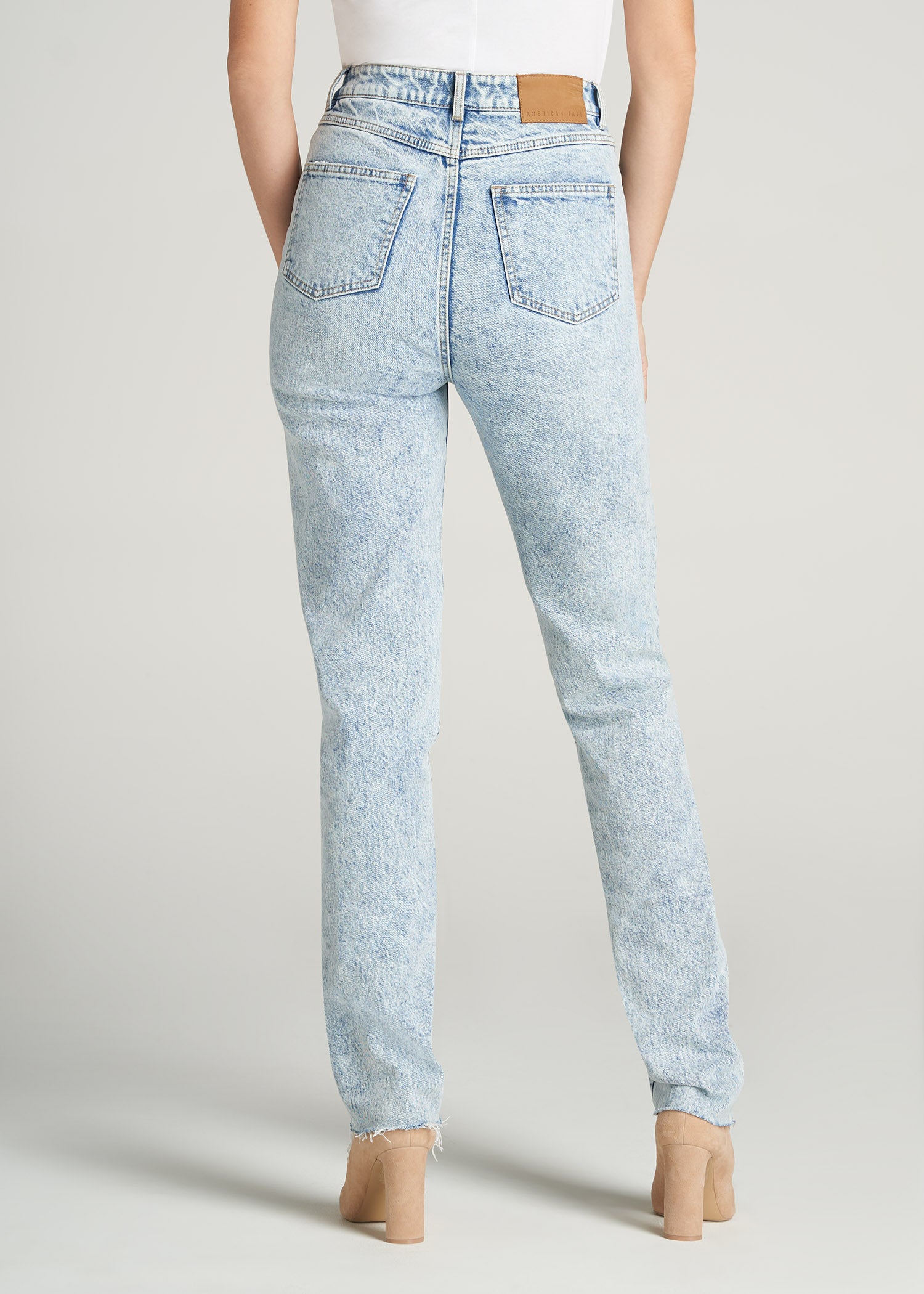 spændende søm Ekspedient Stone Washed Jeans for Tall Women | Lola Stretch Slim-Fit – American Tall