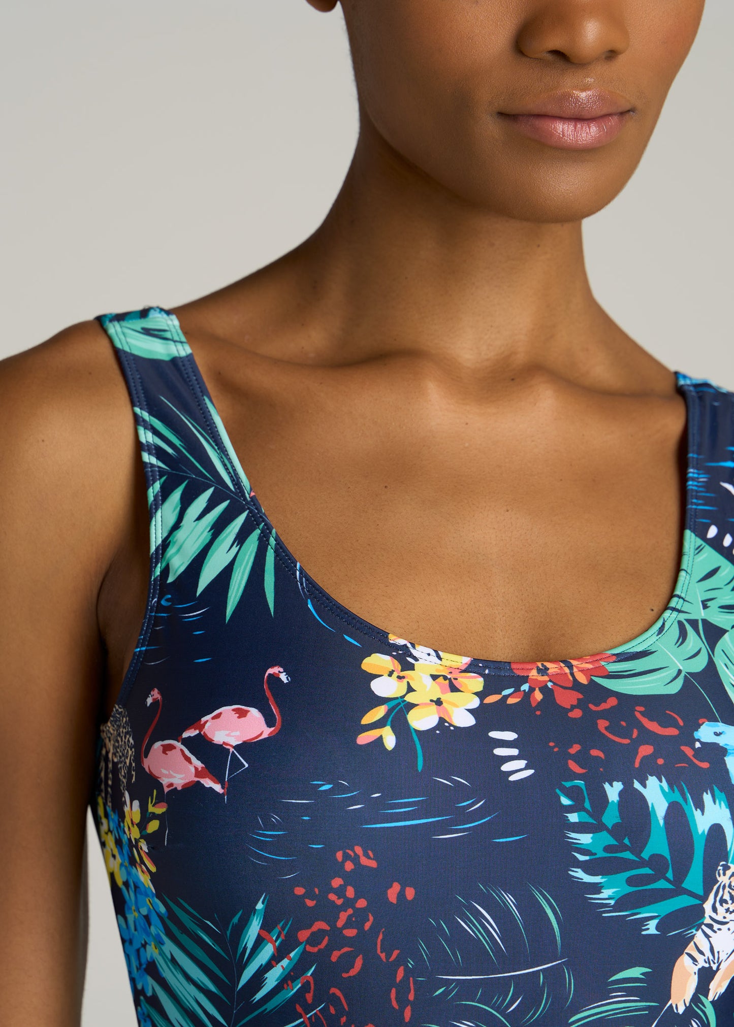 Women's Tall One-Piece Swimsuit Jungle Print