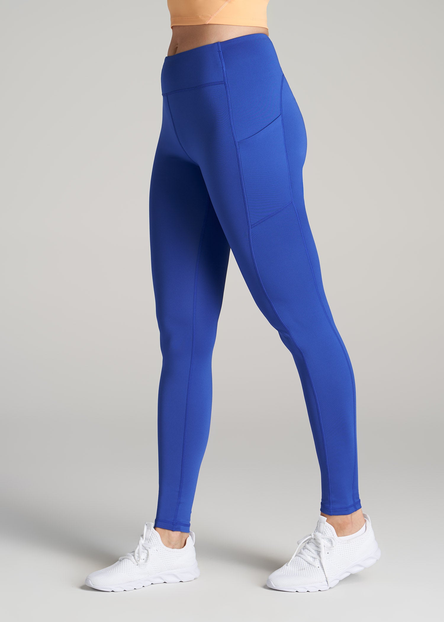         American-Tall-Women-Performance-Leggings-With-Pocket-Light-Cobalt-side