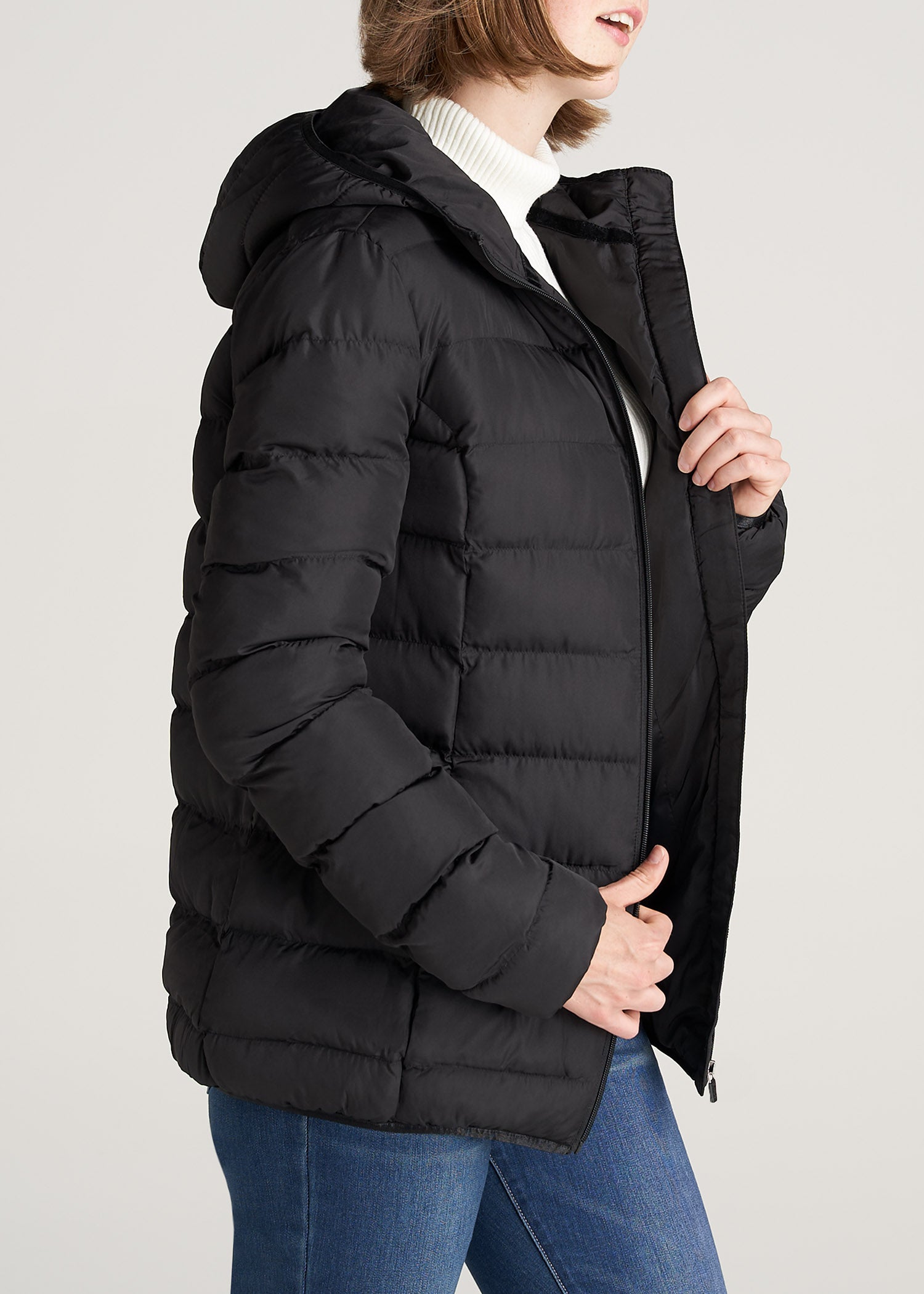 Buy Lilac/Black Quilted Reversible Jacket for Women | Status Quo