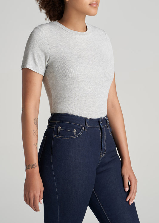 American-Tall-Women-Ribbed-Tee-GreyMix-side