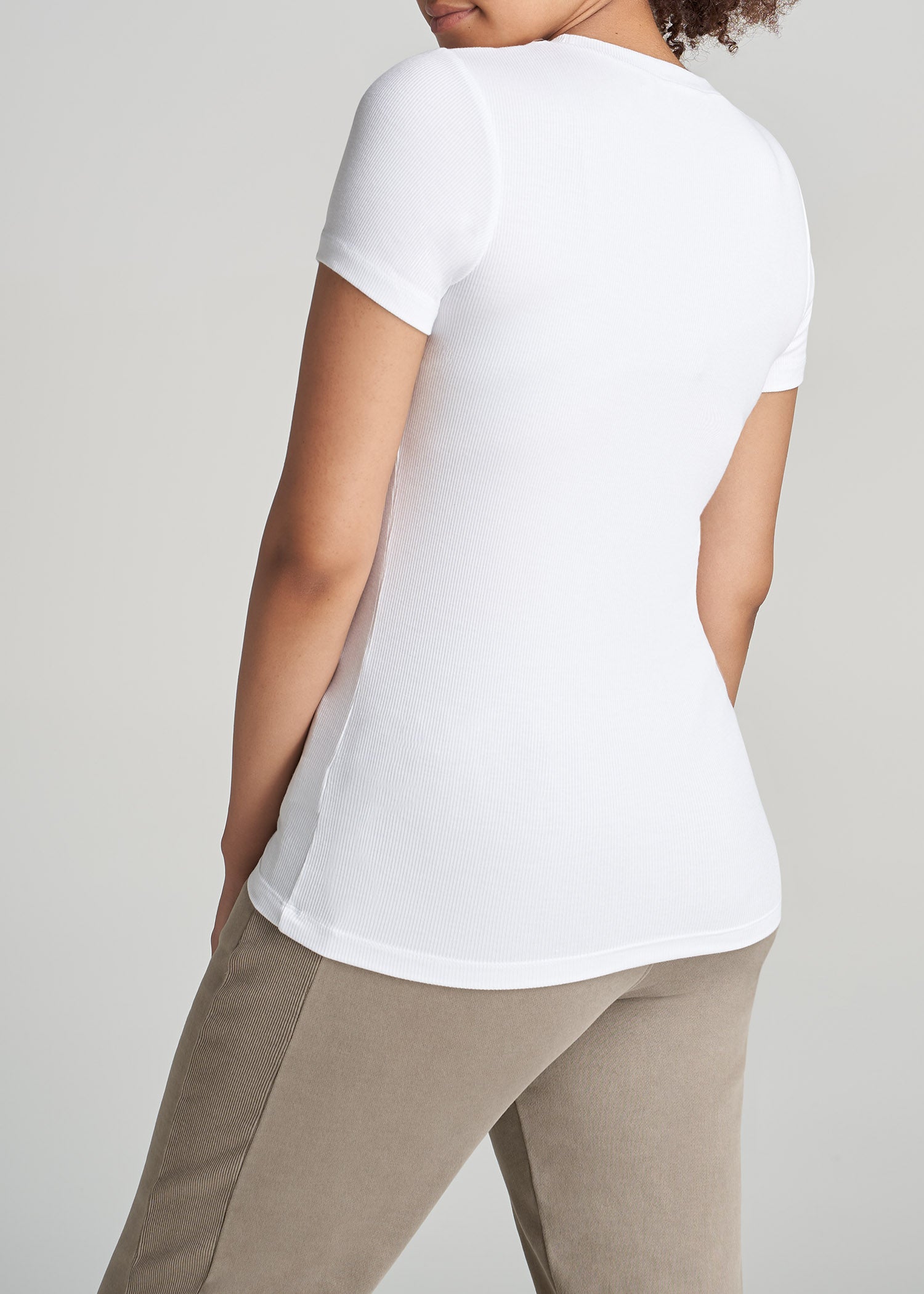 American-Tall-Women-Ribbed-Tee-White-back