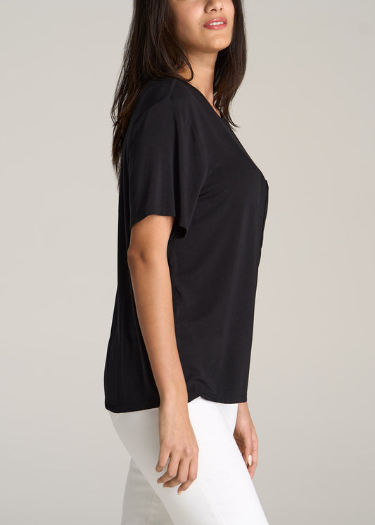 American-Tall-Women-Short-Sleeve-Relaxed-Crewneck-Pocket-T-Shirt-Black-side