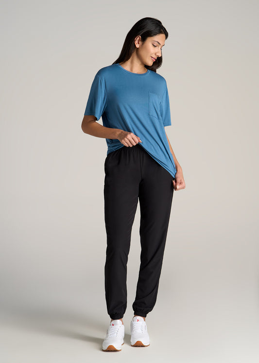 American-Tall-Women-Short-Sleeve-Relaxed-Crewneck-Pocket-T-Shirt-Serene-Blue-full