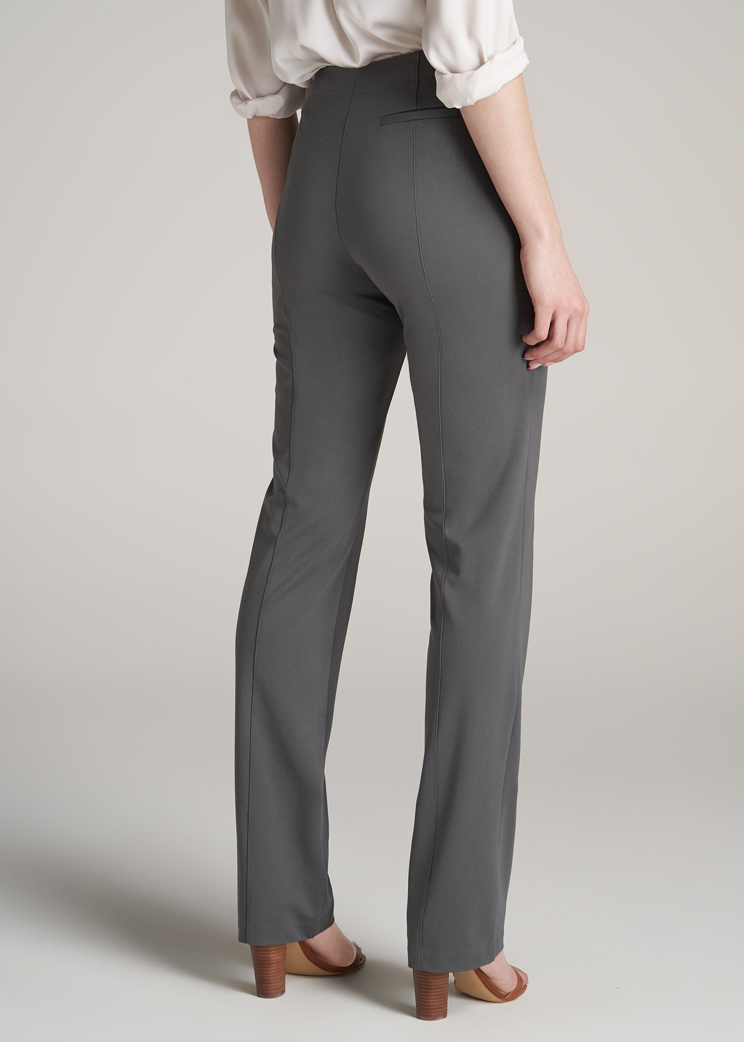 Women's Tall Straight Leg Dress Pants Slate