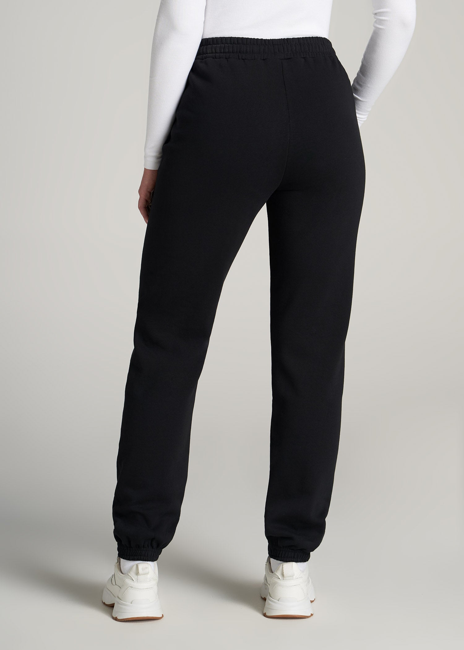 Wearever Fleece Relaxed Women's Tall Sweatpants Black