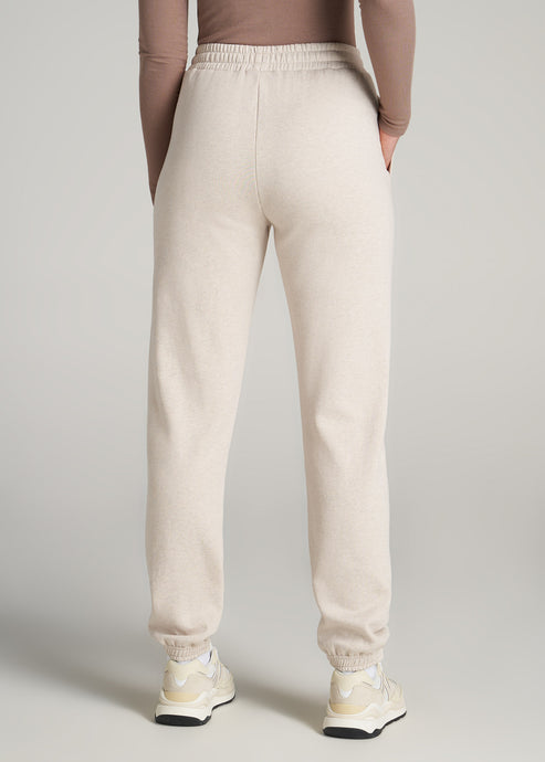 Wearever Fleece Relaxed Women's Tall Sweatpants Oatmeal Mix – American Tall