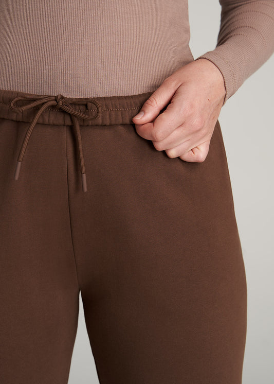    American-Tall-Women-WKND-Fleece-Relaxed-Sweatpants-Rootbeer-detail