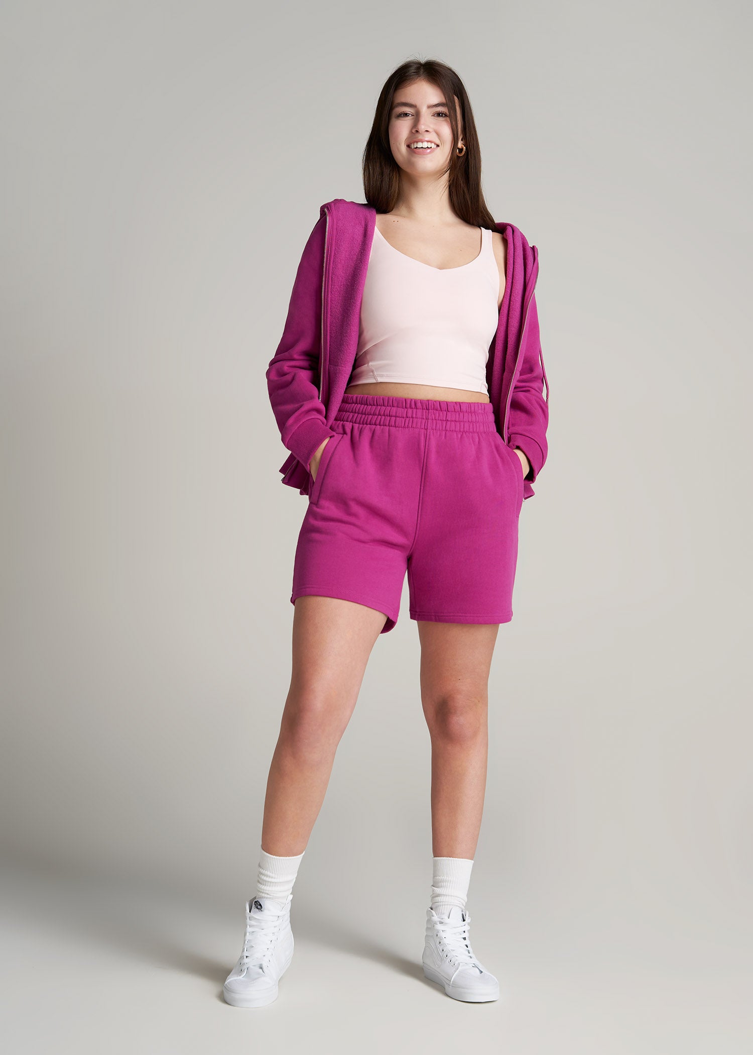 Women's Tall Wearever Fleece Shorts With Zippered Pockets