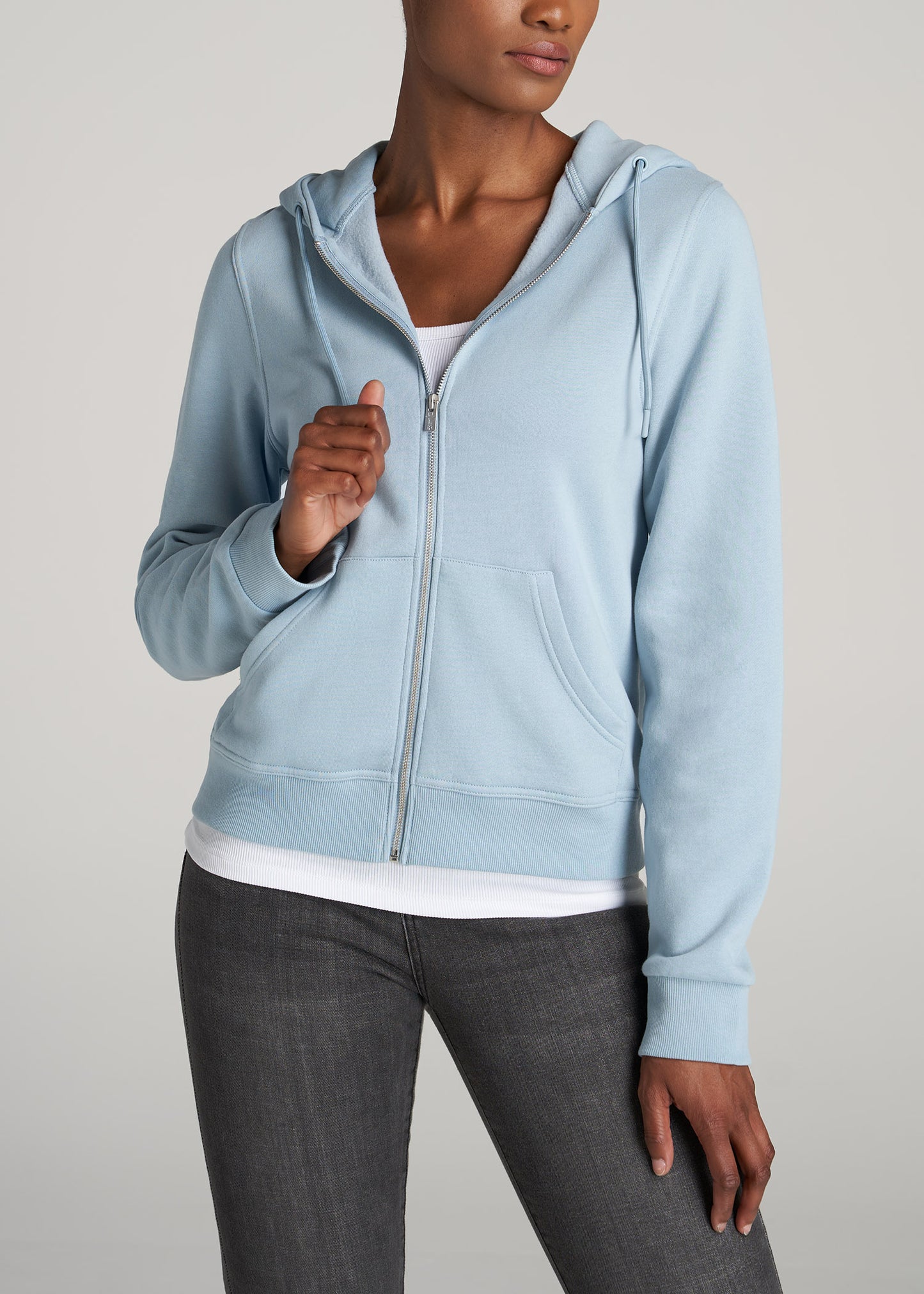       American-Tall-Women-WKND-Full-Zip-Hoodie-Partly-Cloudy-front