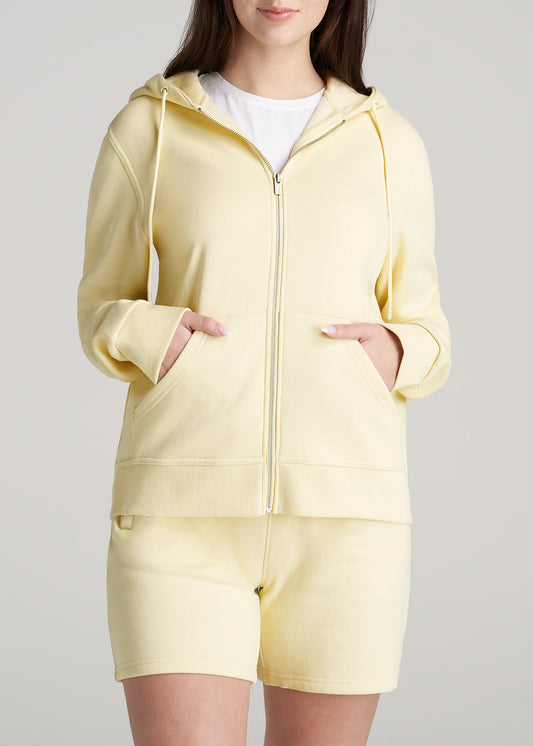 Wearever Fleece SLIM-FIT High-Waisted Women's Tall Sweatpants in Grey Mix