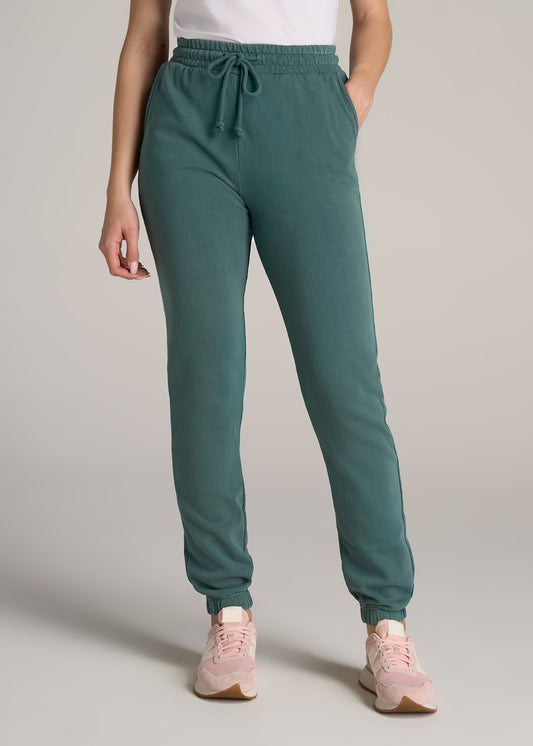 Wearever Fleece Relaxed Women's Tall Sweatpants in Emerald