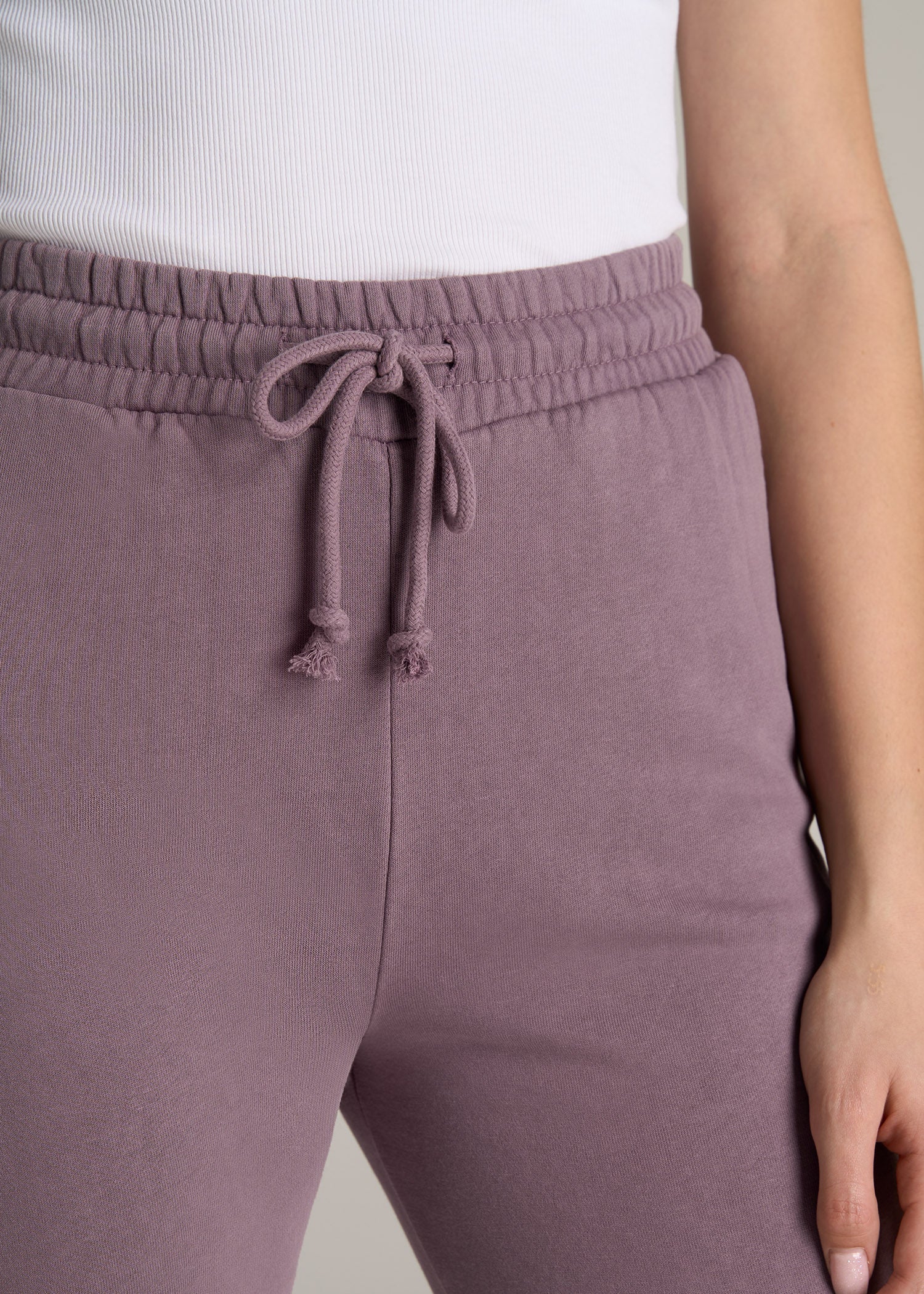 High-Waisted Garment-Dyed Street Jogger Pants for Women