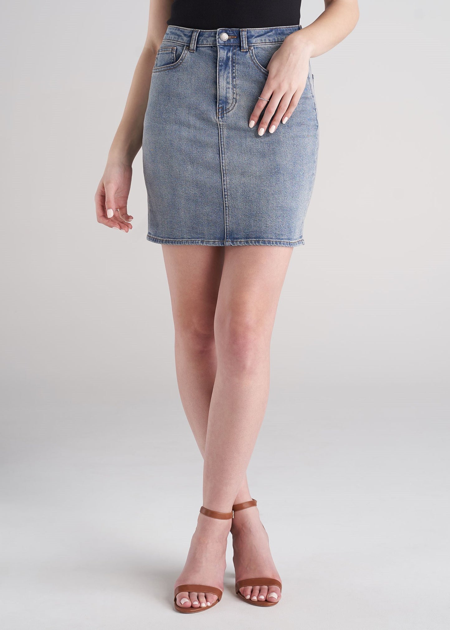 Tall Denim Skirt Light Blue | Classic Women's | American Tall