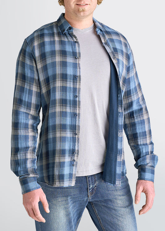 american-tall-mens-double-weave-marineblue-greyplaid-front