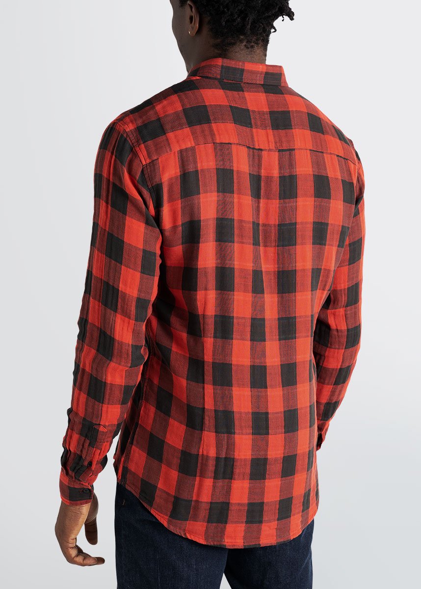 american-tall-mens-double-weave-redblackplaid-back