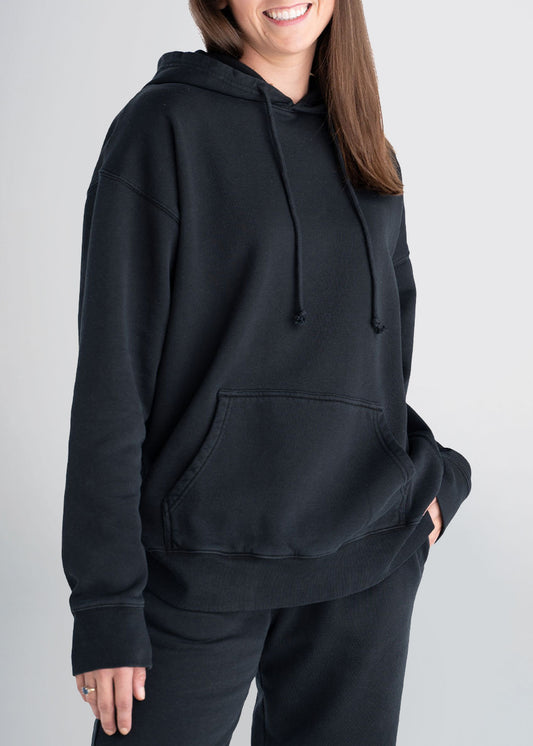 american-tall-womens-garment-dyed-hoodie-black-front